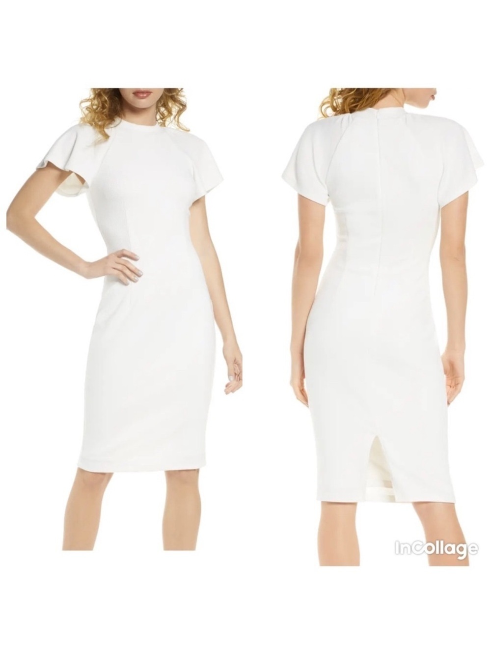 ✅ NWT Ali & Jay Moonshadows Flutter Sleeve Dress M